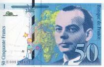 Frankreich 50 Francs - Saint-Exup�ry - 1993 - Letter H - F.72.02
