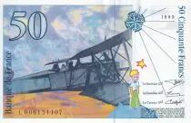 Frankreich 50 Francs - Saint-Exup&eacute;ry - 1993 - Letter L - UNC - P.157b