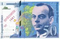 Frankreich 50 Francs - Saint-Exup�ry - 1993 - Specimen - P.157