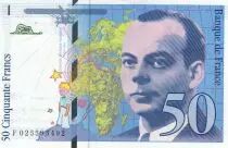 Frankreich 50 Francs - Saint-Exup&eacute;ry - 1994 - Serial F.025
