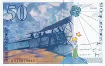 Frankreich 50 Francs - Saint-Exup&eacute;ry - 1996 - Letter Q - P.157