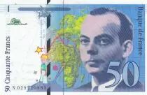 Frankreich 50 Francs - Saint-Exupery - 1996 - Serial N.029