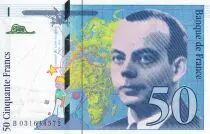 Frankreich 50 Francs - Saint-Exup�ry - 1997 - Letter B - UNC - P.157