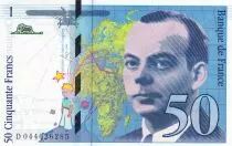 Frankreich 50 Francs - Saint-Exup&eacute;ry - 1997 - Letter D - P.157