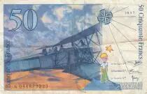Frankreich 50 Francs - Saint-Exup&eacute;ry - 1997 - Letter G - P.157