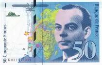 Frankreich 50 Francs - Saint-Exup&eacute;ry - 1997 - Letter K - P.157
