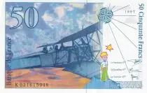 Frankreich 50 Francs - Saint-Exup&eacute;ry - 1997 - Letter K - P.157