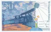 Frankreich 50 Francs - Saint-Exup&eacute;ry - 1997 - Letter S - P.157