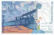 Frankreich 50 Francs - Saint-Exup&eacute;ry - 1997 - Letter T - P.157