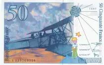 Frankreich 50 Francs - Saint-Exup&eacute;ry - 1997 - Letter V - P.157