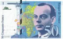 Frankreich 50 Francs - Saint-Exup&eacute;ry - 1997 - Letter X - P.157