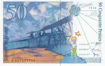 Frankreich 50 Francs - Saint-Exup&eacute;ry - 1999 - Letter D - P.157