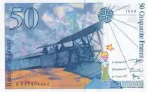 Frankreich 50 Francs - Saint-Exup&eacute;ry - 1999 - Letter G - P.157
