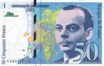 Frankreich 50 Francs - Saint-Exup�ry - 1999 - Letter N - P.157