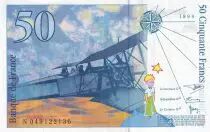 Frankreich 50 Francs - Saint-Exup&eacute;ry - 1999 - Letter N - P.157