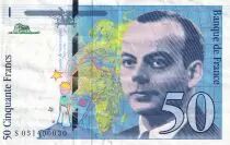 Frankreich 50 Francs - Saint-Exup�ry - 1999 - Letter S - P.157