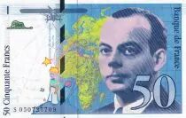 Frankreich 50 Francs - Saint-Exup�ry - 1999 - Letter S - P.157