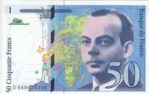 Frankreich 50 Francs - Saint-Exup&eacute;ry - 1999 - Serial U.049