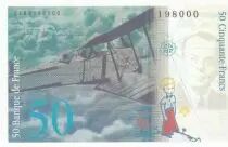 Frankreich 50 Francs - Saint-Exup&eacute;ry -1984 - Proof 1 st type - Serial H.88