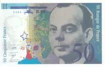 Frankreich 50 Francs - Saint-Exup&eacute;ry -1984 - Proof Type 3 white star - Serial H.88