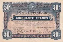Frankreich 50 Francs - Ville -  Roubaix-Tourcoing - 13&eacute;me S&eacute;rie - 15-12-1917 - R6023