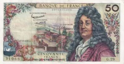 Frankreich 50 Francs, Racine - 06-12-1962 - Serial G.29