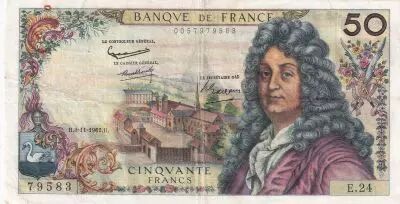 Frankreich 50 Francs, Racine - 07-06-1962 - Serial D.24