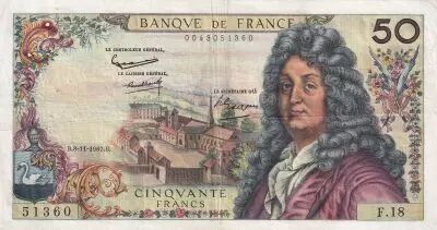 Frankreich 50 Francs, Racine - 07-06-1962 - Serial F.18