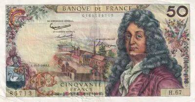 Frankreich 50 Francs, Racine - 11-07-1963 - Serial H.68