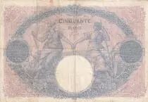 Frankreich 50 Francs Blue and pink - 06-08-1912 - Serial S.4383