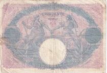 Frankreich 50 Francs Blue and Pink - February 2, 1915 - Series S.6051