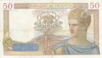 Frankreich 50 Francs Ceres - 06-10-1938 - Serial E.8539 - F
