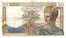 Frankreich 50 Francs Ceres - 07.12.1939 - Serial B.11624 - Fay.18.35