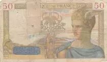Frankreich 50 Francs Ceres - 13-01-1938 - Serial J.7425 - F