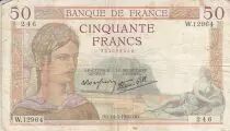 Frankreich 50 Francs Ceres - 14-03-1940 Serial W.12964