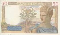 Frankreich 50 Francs C&eacute;r&egrave;s - 21/12/1939  - Serial  A. 11737