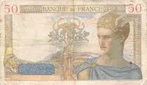 Frankreich 50 Francs Ceres - 29-08-1935 - Serial Y.2770 - F