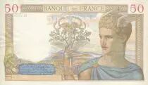 Frankreich 50 Francs C&eacute;r&egrave;s - 31/03/1938 - Serial M.7993