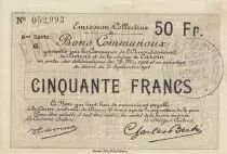 Frankreich 50 Francs Douai City - 1916