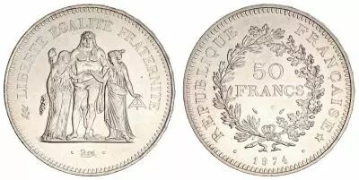Frankreich 50 Francs Hercules - 1974