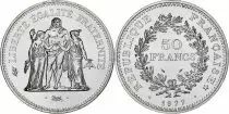 Frankreich 50 Francs Hercules - 1977 Silver - from UNC set