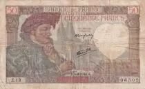 Frankreich 50 Francs Jacques Coeur - 05-09-1940 - Serial Z.13