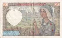 Frankreich 50 Francs Jacques Coeur - 05-09-1940 Serial Y.14 - VF