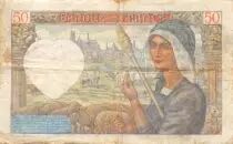 Frankreich 50 Francs Jacques Coeur - 05-12-1940 Serial S.27 - F to VF