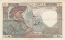 Frankreich 50 Francs Jacques Coeur - 08-01-1942 - Serial A.157 - VF