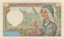 Frankreich 50 Francs Jacques Coeur - 08-01-1942 - Serial O.162