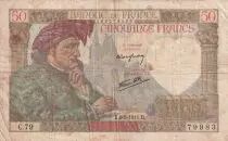 Frankreich 50 Francs Jacques Coeur - 08-05-1941 - Serial C.79 - P.93