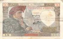 Frankreich 50 Francs Jacques Coeur - 08-05-1941 Serial T.79 - F