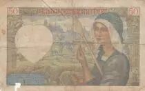 Frankreich 50 Francs Jacques Coeur - 11-09-1941 - Serial B.116