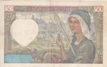Frankreich 50 Francs Jacques Coeur - 11-09-1941 - Serial R.117 - P.93